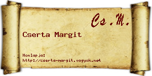 Cserta Margit névjegykártya